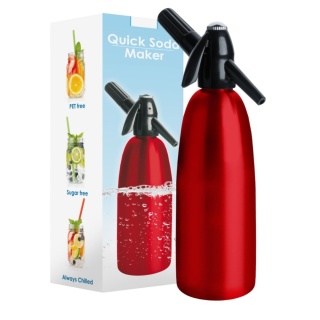 Syfon do wody sodowej saturator Quick Soda 1 litr | Czerwony
