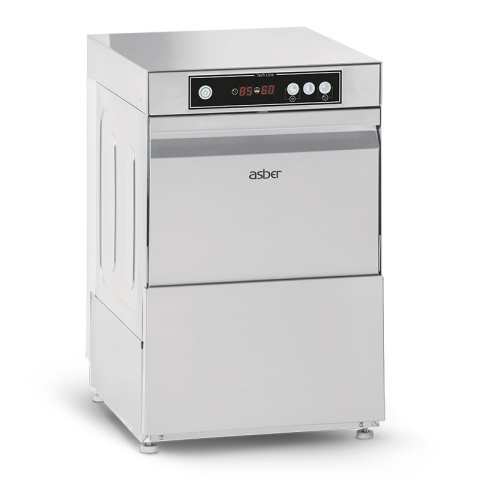 Zmywarka do szkła Asber Tech Line GT-400 B DD 400x400 230V + pompa + dozownik mycia