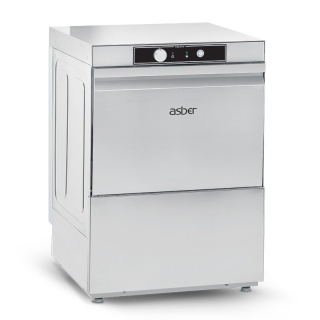 Zmywarka uniwersalna podblatowa Asber Easy Line GE-500 COLD B DD 500x500 230V + pompa + dozownik mycia + płukanie zimną wodą