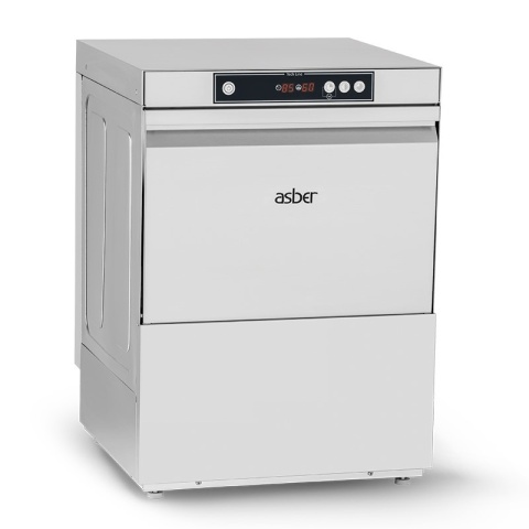 Zmywarka uniwersalna podblatowa Asber Tech Line GT-500 B W DD 500x500 230V + pompa + dozownik mycia + pompa płucząca