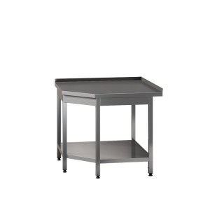 Narożny stół roboczy z półką 100x70x85 cm Asber WTA-107