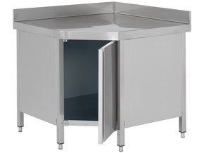 Narożny stół roboczy z szafką 100x60x85 cm Asber WMA-106