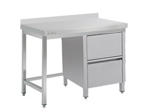 Stół roboczy z 2 szufladami 130x70x85 cm Asber WT-137 PL 2DR