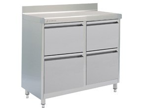 Stół roboczy z blokiem 4 szuflad 80x70x85 cm Asber WM-87 PL 4DR