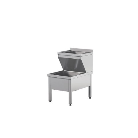 Umywalka porządkowa dwukomorowa 50x70x85 cm Asber STW-57/2L STW-57/2L