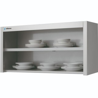 Otwarta szafka wisząca ze stali nierdzewnej 100x30x60 cm Asber HC-103 HC-83