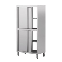 Przelotowa szafa magazynowa z drzwiami suwanymi 130x50x180 cm Asber SC8-135/18 2S SD