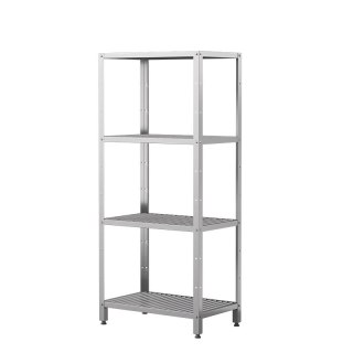 Regał magazynowy skręcany z półkami gretingowymi 100x50x180 cm Asber SSDG-1050