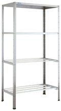 Regał magazynowy spawany z półkami perforowanymi 100x60x180 cm Asber SSP-106/18