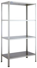 Regał magazynowy spawany z półkami płaskimi 90x40x180 cm Asber SSF-94/18