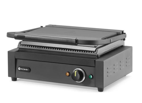 Grill kontaktowy elektryczny 2200 W 43x37,5 cm czarny Hendi 263617