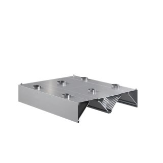 Okap centralny indukcyjny 120x200x45 cm Asber CEHI-1220/1