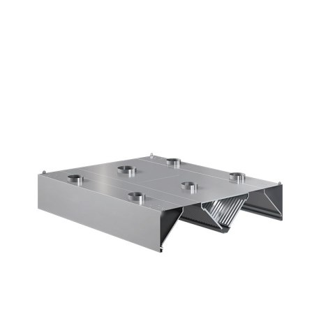Okap centralny indukcyjny 150x180x45 cm Asber CEHI-1518/1