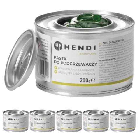 Pasta do podgrzewaczy gastronomicznych 6 × 200 g Hendi 194357