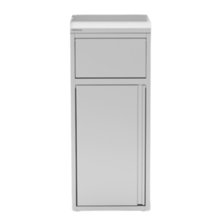 Szafka na pojemnik na odpady z klapą wahadłową 500x530x1220 mm, poj. ~200 l