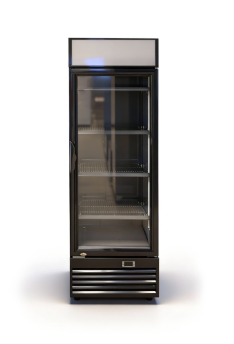 Witryna chłodnicza przeszklona 282L Szron LG 282F BLACK (klasa D)