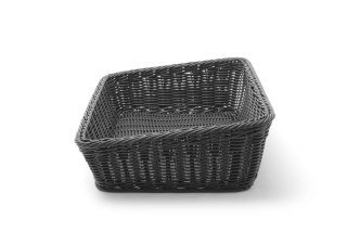 Kosz skośny prostokątny czarny 400x300x120 mm Hendi 426678