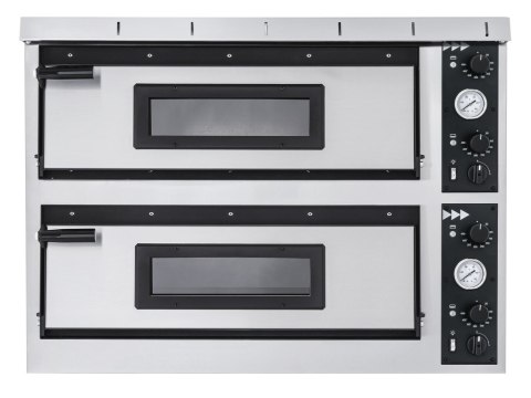 Piec do pizzy elektryczny dwukomorowy Plus XL Prismafood Hendi 1F010305