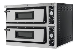 Piec do pizzy elektryczny dwukomorowy Plus XL Prismafood Hendi 1F010305