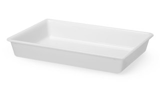 Płaski pojemnik do panierowania, HENDI, 12L, biały, 535x385x(H)85mm, Prostokątny