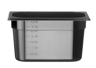 Pojemnik GN 1/4 COOL czarny 3,8 l Hendi 882283