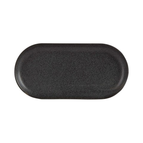 Półmisek owalny Porland Seasons Coal czarny 240x190 mm Hendi 04ALM001569