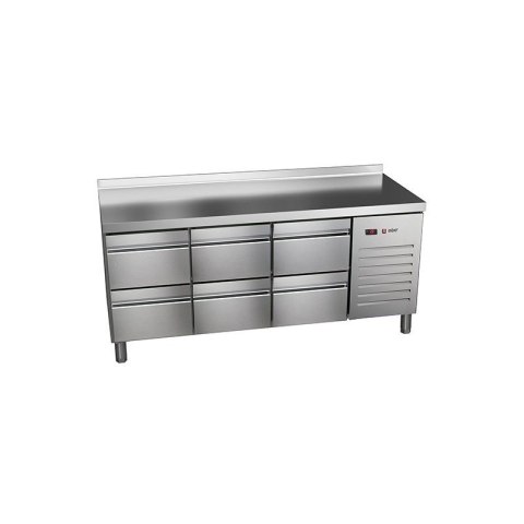 Stół chłodniczy z 6 szufladami 1792x700x850 mm Asber ETP-7-180-06 HC SB40