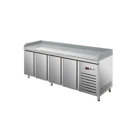 Stół chłodniczy do pizzy 4-drzwiowy linia 700 GR 2242x700x850 mm Asber ETP-7-225-40 HC GR