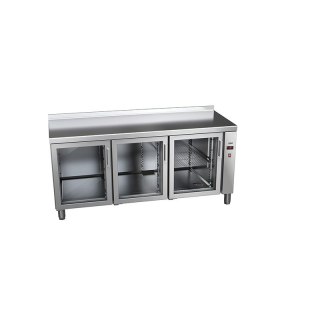 Stół chłodniczy ze szklanymi drzwiami bez agregatu 1717x600x850 mm 416 l Asber ETP-6-169-30 R HC SB40 GD