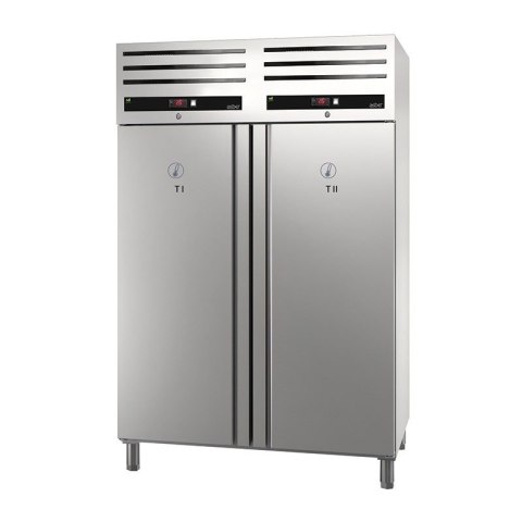 Szafa chłodnicza dwutemperaturowa 2x527 l GN 2/1 1318x842x2040 mm Asber GCPZ-1402/2