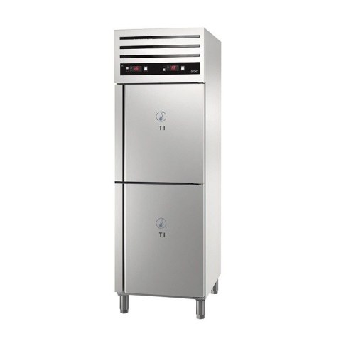 Szafa chłodnicza dwutemperaturowa 261 + 232 l GN 2/1 653x842x2040 mm Asber GCPZ-702/2 R