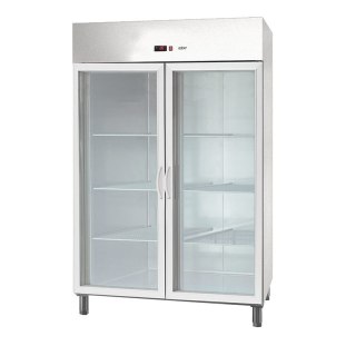 Szafa chłodnicza przeszklona galwanizowana GN 2/1 693x826x2008 mm Asber ECP-G-701 GLASS HC R