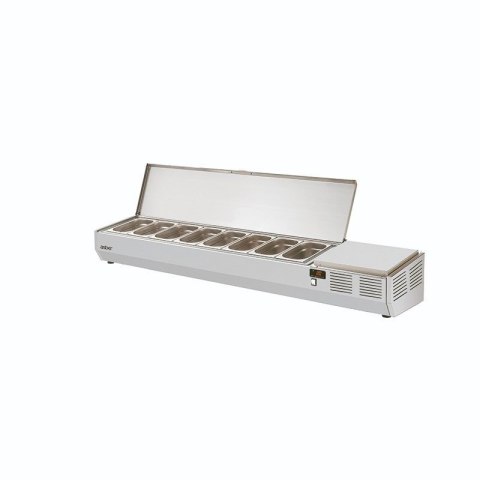 Nadstawka chłodnicza z pokrywą stalową 8xGN 1/4 1792x336x290 mm Asber GVL-180