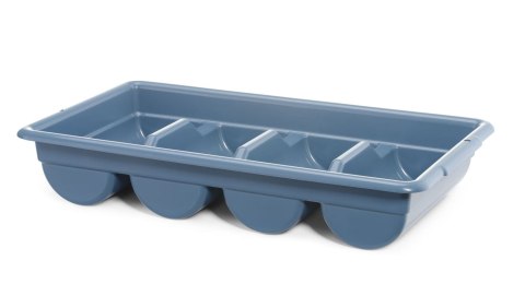 Zestaw sztućców z tacą niebieski 525x300x95 mm Hendi 766194