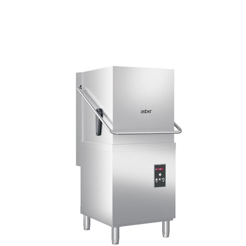 Zmywarka kapturowa Asber Tech Line GTX-H500 W DD 500x500 400V + dozownik mycia + pompa płucząca