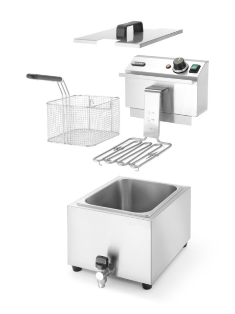 Gastronomiczna frytownica elektryczna z kranem 8 l Masterpro Hendi 209202