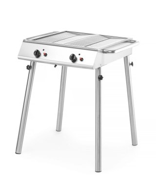 Grill gazowy Xantos gastronomiczny o mocy 9,5 kW 770x710x870 mm Hendi 148624