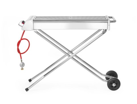 Grill gazowy jezdny Xenon Pro 7,5 kW na kółkach do gastronomii Hendi 148105