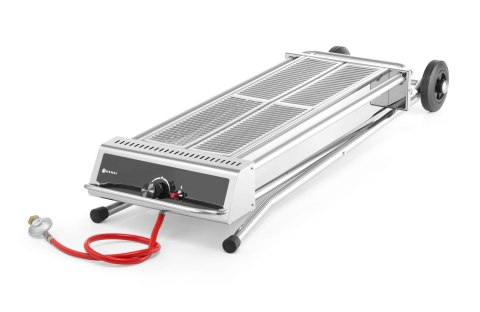Grill gazowy jezdny Xenon Pro 7,5 kW na kółkach do gastronomii Hendi 148105