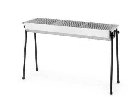 Grill na węgiel drzewny z trzema rusztami do ogrodu i cateringu Hendi 150801