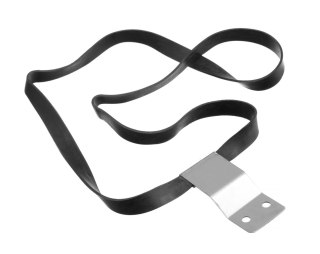 Gumowa opaska do stojaka na worki na śmieci czarna Hendi 944660