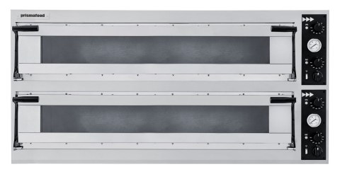 Piec do pizzy dwupoziomowy Trays 66L Glass 20,4 kW Prismafood 1F200124