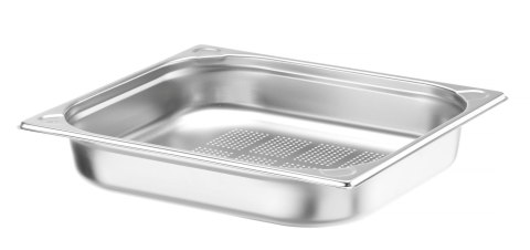 Pojemnik GN 2/3 - perforowany, HENDI, Profi Line PLUS, GN 2/3, 5,5L, srebrny, 354x325x(H)65mm