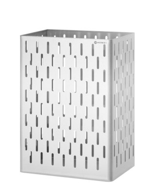 Pojemnik na zużyte ręczniki papierowe, HENDI, 60L, srebrny, 350x270x(H)550mm