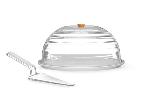 Patera pokrywa na ciasto z podstawą i łopatką śr. 34 cm Hendi 871683