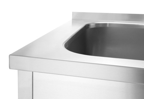 Stół z basenem spawany 800 x 650 x 850 mm HENDI