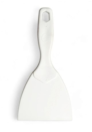 Szpachelka skrobak do ciasta 21x10,5 cm biała Hendi 881095