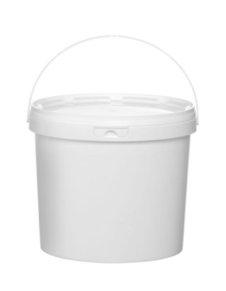 Wiadro plastikowe z podziałką pojemność 5,8 l białe Hendi 196038