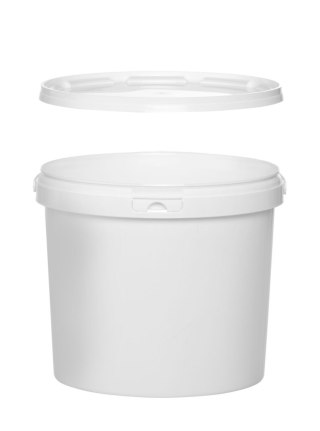 Wiadro plastikowe z podziałką pojemność 5,8 l białe Hendi 196038