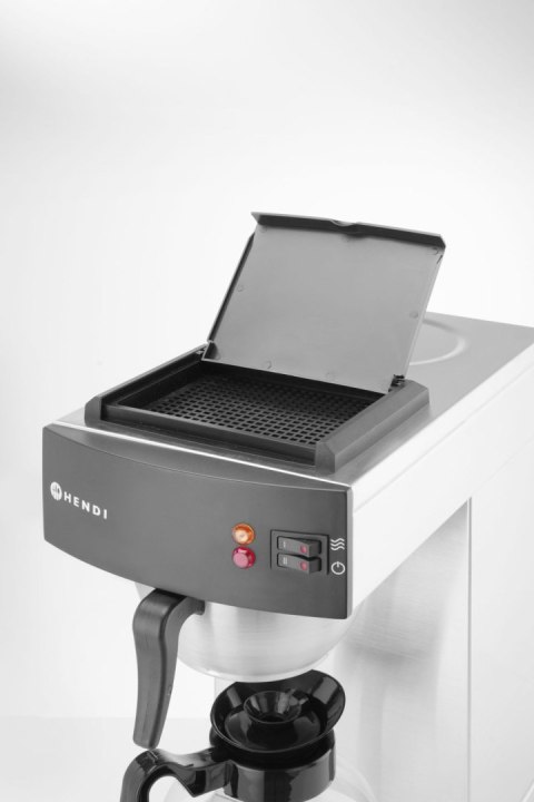 Zaparzacz przelewowy do kawy Kitchen Line ze szklanym dzbankiem Hendi 208304